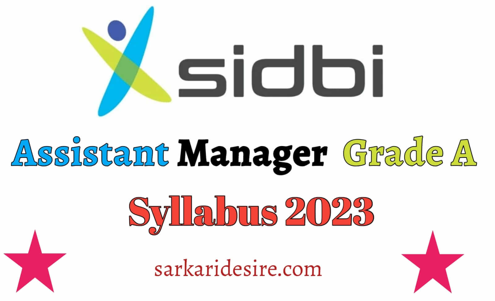 Sidbi Assistant Manager Grade A Syllabus 2023 In Hindi