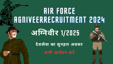 Air Force Agniveer Recruitment 1/2025 Notification Out