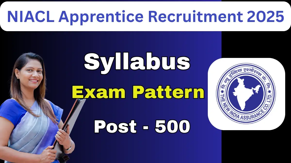 NIACL Apprentice Recruitment 2025 In Hindi