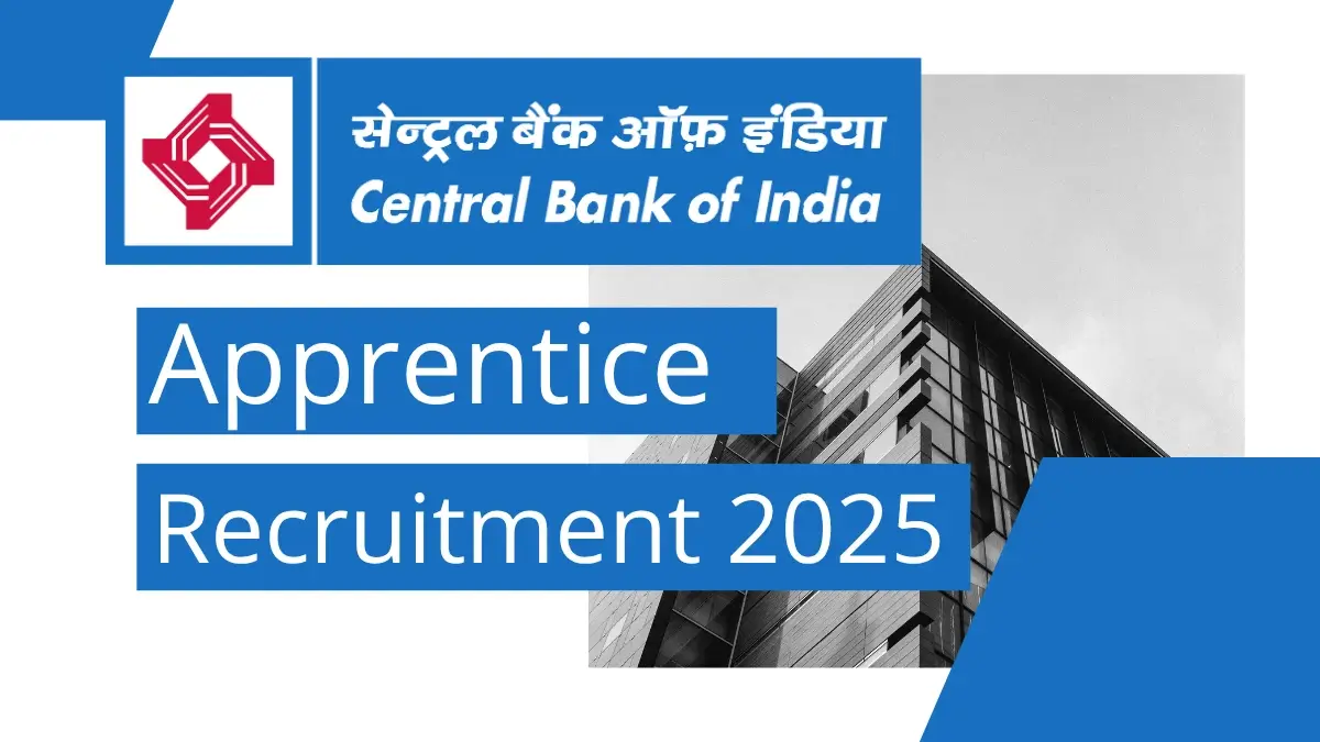 Central Bank Of India Apprentice Apply Online