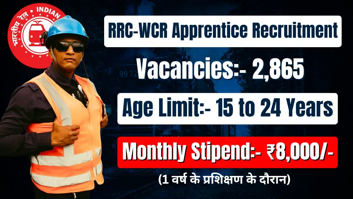 RRC-WCR Apprentice 2865 Recruitment