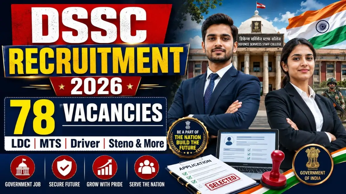 DSSC Recruitment 2026