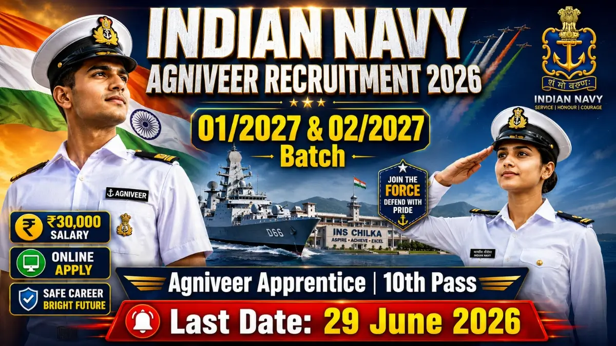 Indian Navy Agniveer (Apprentice) Recruitment 2026