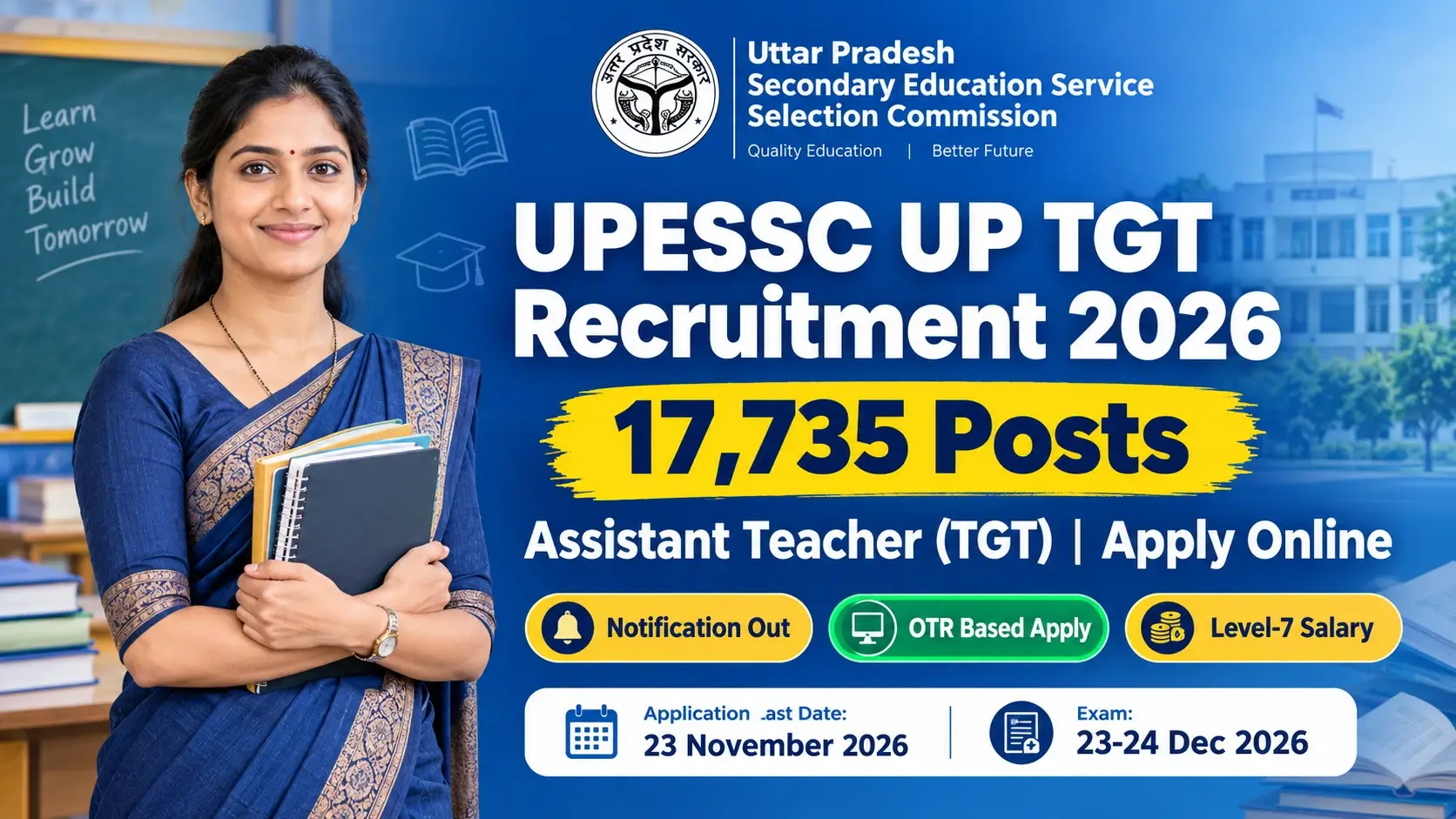 UPESSC UP TGT Recruitment 2026 in Hindi