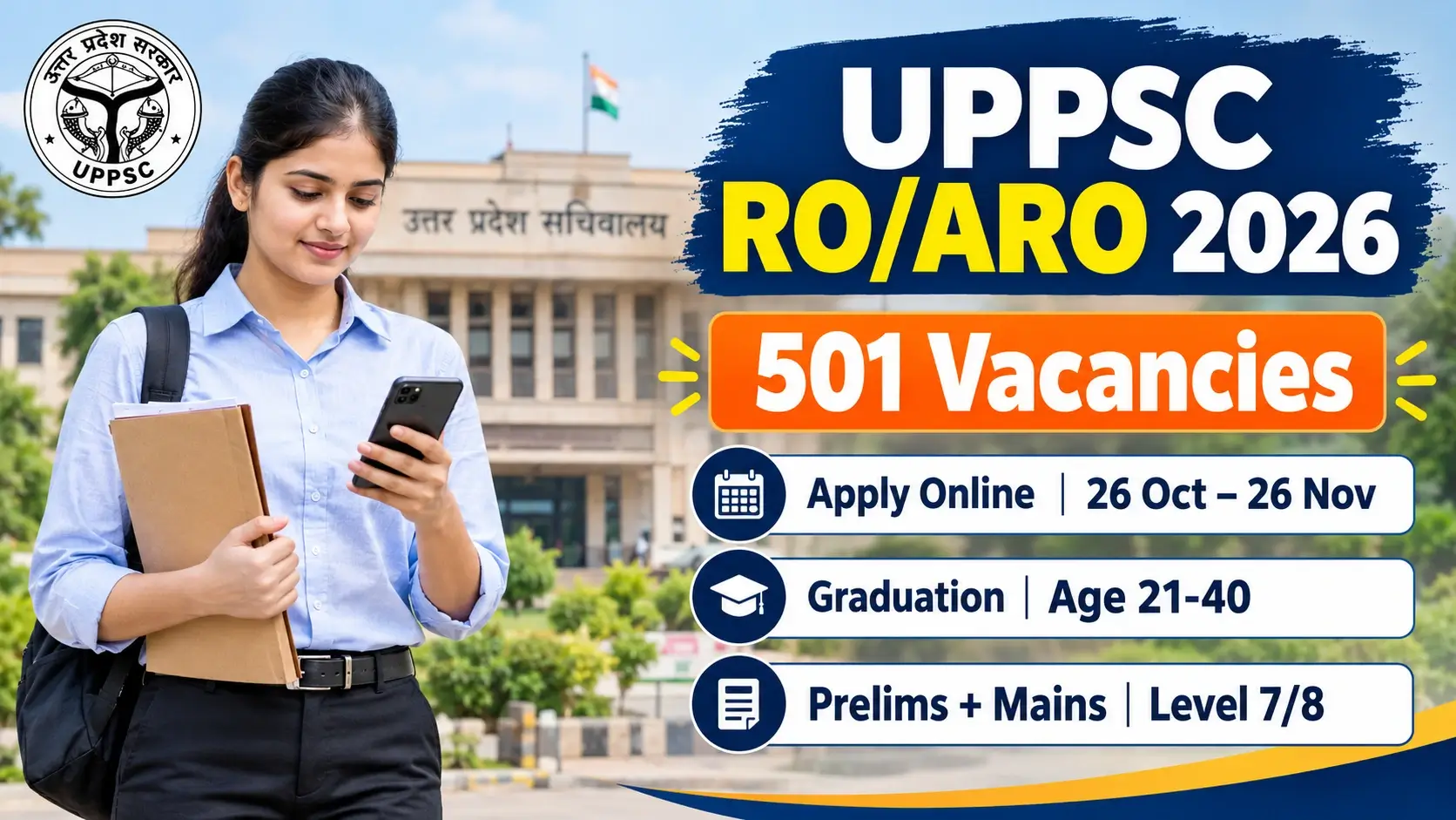 UPPSC RO/ARO Notification 2026 In Hindi